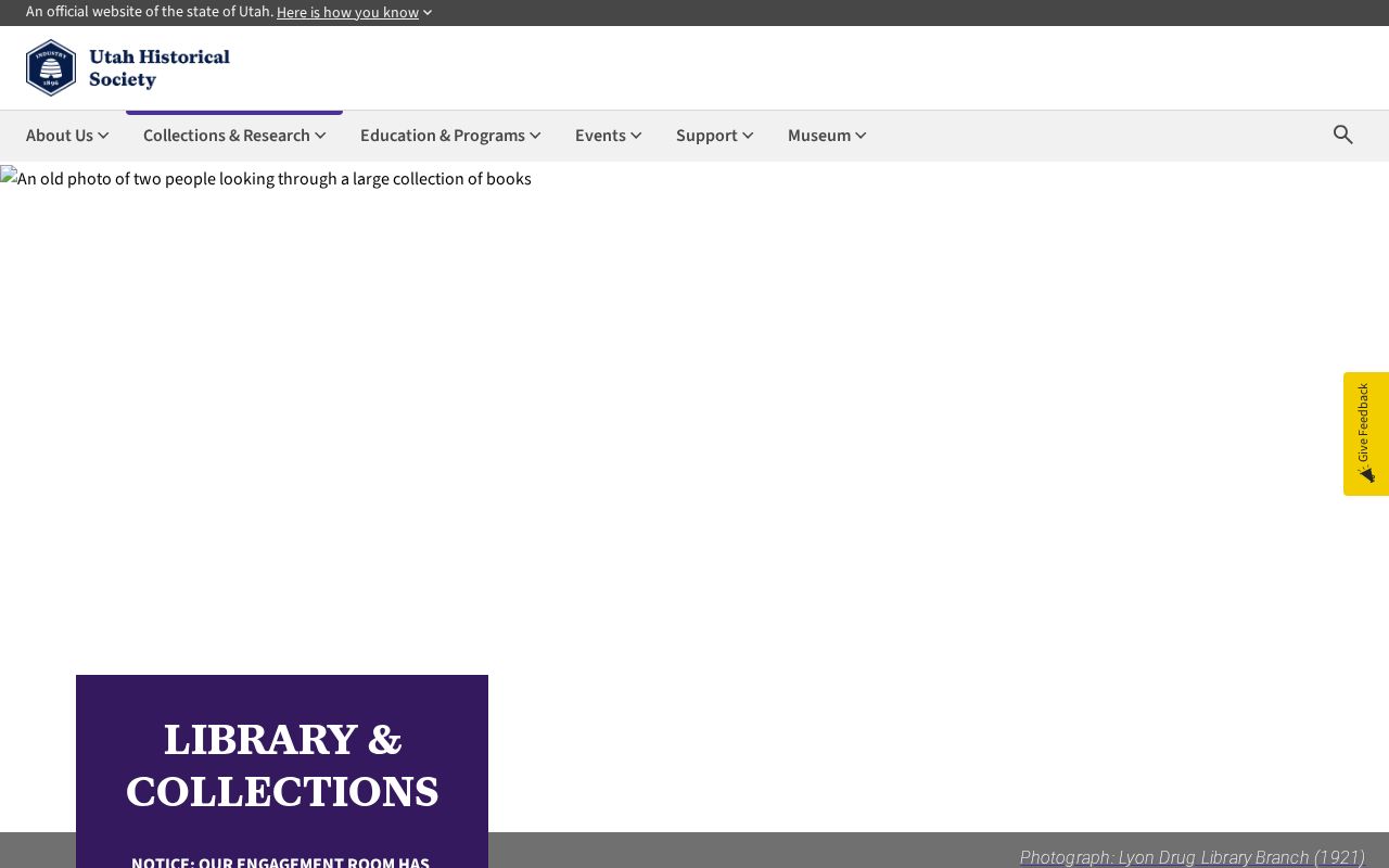 Utah city directory research at the Utah Historical Society library and collections